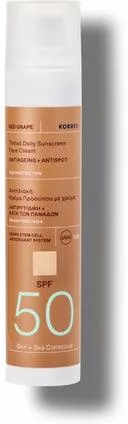 Αντηλιακή Κρέμα Προσώπου Korres Κόκκινο Σταφύλι SPF50 με Χρώμα 50ml