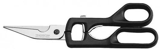 Ψαλίδι Μαγειρικής Tramontina Supercort 25920/169 Ανοξείδωτο Ατσάλι 22.1cm Μαύρο