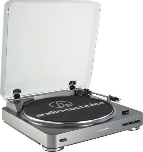 Πικάπ Audio Technica AT-LP60XUSB με Προενίσχυση Ασημί