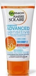 Garnier Ambre Solaire Advanced Sensitive Αδιάβροχη Αντηλιακή Κρέμα για το Σώμα SPF50 200ml