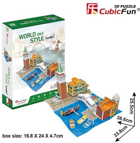 Puzzle World Style Italy 3D 130 Κομμάτια