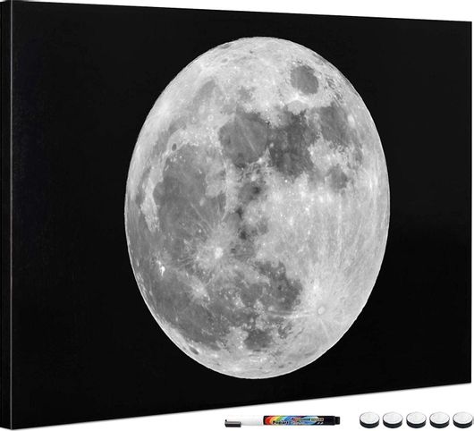 Πίνακας Ανακοινώσεων Navaris Moon 45365.12 Μαγνητικός 40x60cm Μαύρος