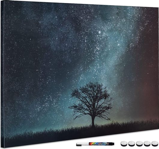 Πίνακας Ανακοινώσεων Navaris Starry Sky/ Tree 49997.07 Μαγνητικός 90x60cm Μαύρος