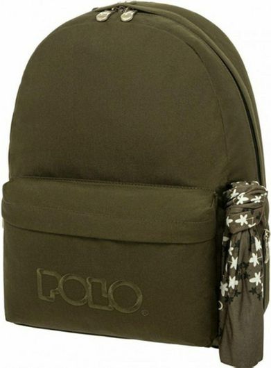 Σχολική Τσάντα Γυμνασίου / Λυκείου Πλάτης Polo Original 2021 600D Πράσινο