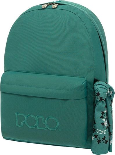 Σχολική Τσάντα Γυμνασίου / Λυκείου Πλάτης Polo Original 2021 600D Πράσινο 