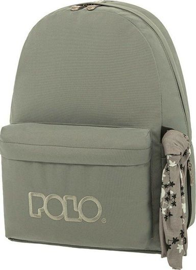 Σχολική Τσάντα Γυμνασίου / Λυκείου Πλάτης Polo Original 2021 600D Πράσινο 