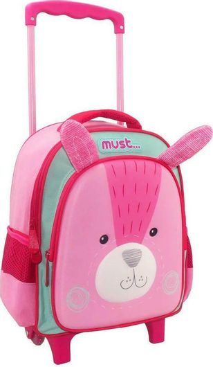 Σχολική Τσάντα Νηπίου Must Τρόλεϊ Must Bunny Ροζ