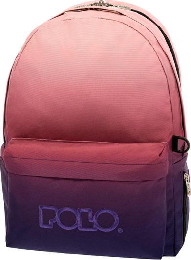 Σχολική Τσάντα Γυμνασίου / Λυκείου Polo Original 2022 Πλάτης Double με Μαντήλι Degrade 