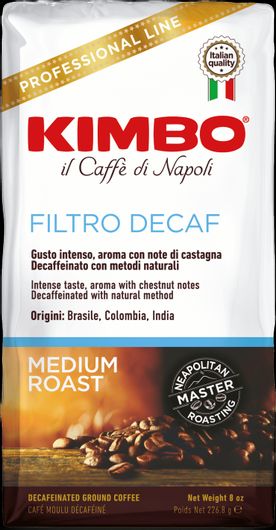 Καφές Φίλτρου Kimbo Decaffeine 226gr