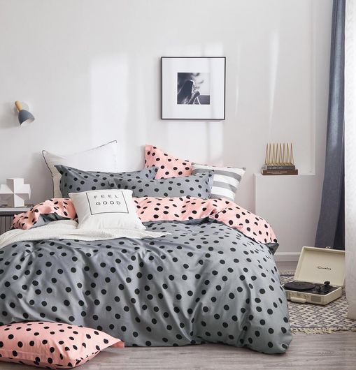 Σετ Σεντόνια Ημίδιπλα Palamaiki Satin Days 170X260cm Γκρι