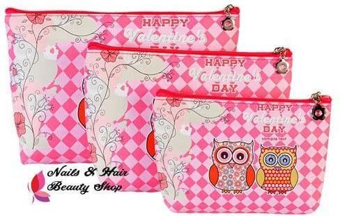 Σετ Νεσεσέρ Κουκουβάγιες 6090 3τμχ Ροζ