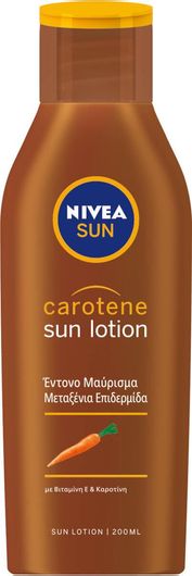 Αντηλιακό Σώματος Nivea Sun Carotene Lotion Deep Tanning Lotion No SPF για Έντονο Μαύρισμα 200ml