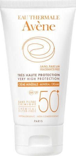 Αντηλιακή Κρέμα Προσώπου Eau Thermale Avène Creme Minerale Mineral Αδιάβροχη SPF50 50ml