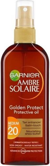 Αδιάβροχο Αντηλιακό Σώματος Garnier Ambre Solaire Golden Protect SPF20 Spray 150ml