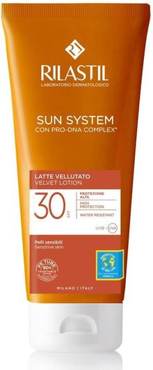 Αντηλιακή Λοσιόν Σώματος Rilastil Sun System Velvet Lotion SPF30 200ml