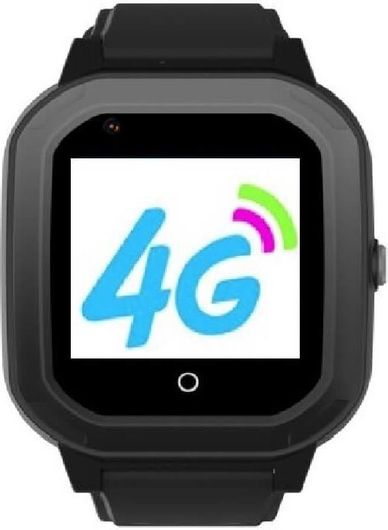 Παιδικό Ρολόι Wonlex KT20 4G με GPS και Καουτσούκ Λουράκι Ψηφιακό Μαύρο