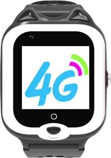 Παιδικό Ρολόι Wonlex KT22 4G με GPS και Καουτσούκ Λουράκι Ψηφιακό Μαύρο