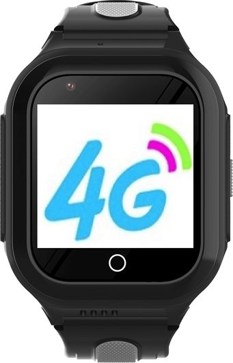 Παιδικό Ρολόι Wonlex KT24s 4G με GPS και Καουτσούκ Λουράκι Ψηφιακό Μαύρο