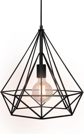 Φωτιστικό Οροφής Κρεμαστό Μονό Μοντέρνο Σxήματος Διαμάντι 250mm Σιδερένιο C10 Ciclio1250