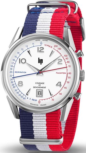 Ανδρικό ρολόι Lip Courage BoxSet Multicolor Fabric Strap 670011 Πολύχρωμο