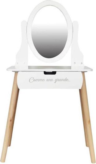 Παιδικό Ξύλινο Μπουντουάρ Home Deco Kids HD6742 με Καθρέπτη 55x30x109cm