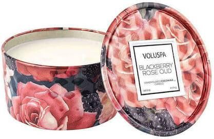 Αρωματικό Κερί Voluspa Blackberry Rose Oud V-5226 σε Βάζο Κόκκινο