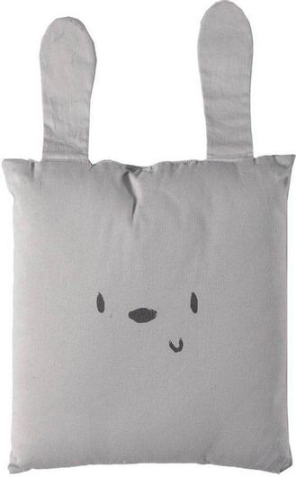 Διακοσμητικό Μαξιλάρι Κούνιας Nef-Nef Hello World 30x30cm Γκρι