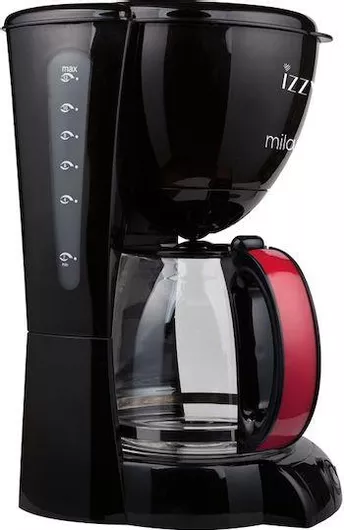 Izzy Milano 6616S Καφετιέρα Φίλτρου 1000W Black