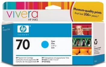 Μελάνι Εκτυπωτή InkJet HP 70 130ml C9452A 130 ml Ενός Μελανιού σε Κυανό Χρώμα.