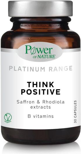 Power Of Nature Platinum Range Think Positive Συμπλήρωμα για το Άγχος 30 Κάψουλες