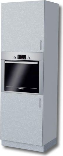 Ντουλάπι Στήλη Κουζίνας Martin Glamour MDF GLAWHTHL-60/214/2 60x214x57cm White High Gloss 