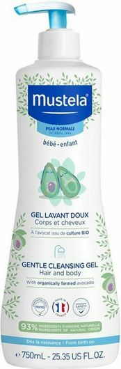 Mustela 2 σε 1 Σαμπουάν & Αφρόλουτρο 750ml με Αντλία
