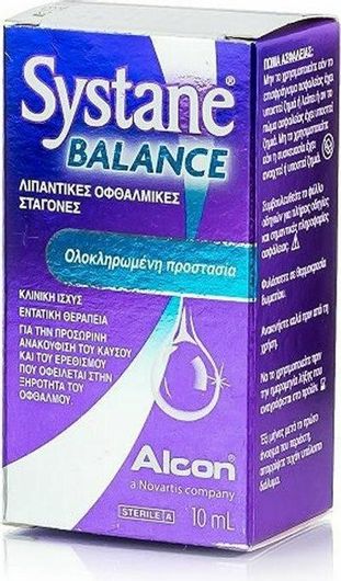 Alcon Systane Balance Οφθαλμικές Σταγόνες για Ξηροφθαλμία 10ml