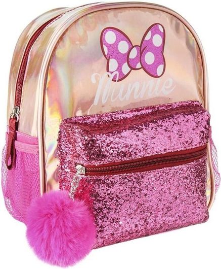 Σχολική Τσάντα Νηπίου Cerda Minnie Mouse Πλάτης  με Glitter  Φούξια