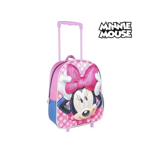 Σχολική Τσάντα Νηπίου Cerda Τρόλεϊ Minnie Mouse 3D Τρόλεϊ Ροζ
