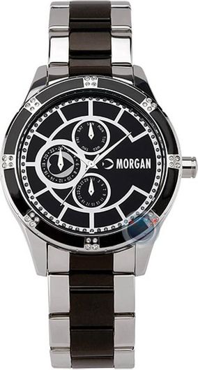Γυναικείο Ρολόι Morgan M1080B με Μεταλλικό Μπρασελέ Ασημί/Μαύρο