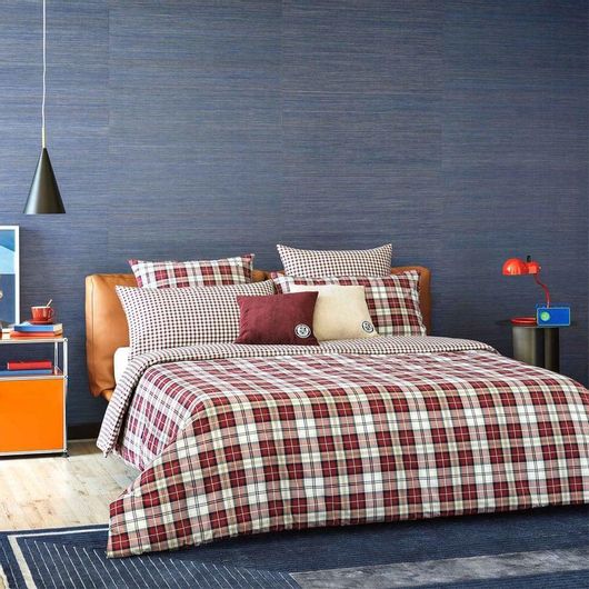 Μαξιλαροθήκη Tommy Hilfiger Renegade με Φάσα 50x80cm Wine