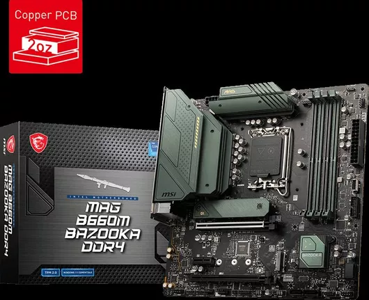 Μητρική Κάρτα MSI MAG B660M Bazooka DDR4 Motherboard Micro ATX με Intel 1700 Socket