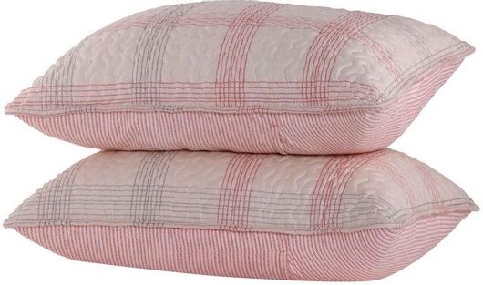 Σετ Μαξιλαροθήκες Nef-Nef  Bradford με Φάσα 52x72cm Ροζ