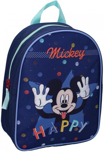 Σχολική Τσάντα Νηπίου Disney Mickey Mouse Happiness Πλάτης Μπλε