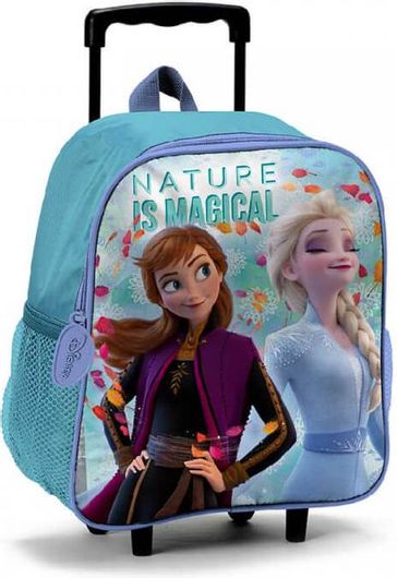 Σχολική Τσάντα Νηπίου Disney Τρόλεϊ Frozen Τρόλεϊ Happy Friends Τρόλεϊ Γαλάζιο