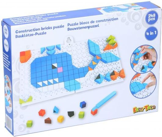 Πάζλ Τουβλάκια Edytoys Μωσαϊκό Φάλαινα 248 τμχ