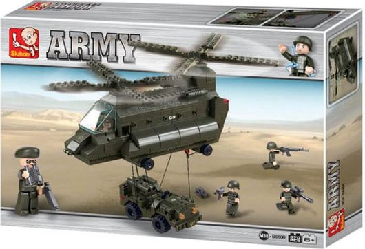 Τουβλάκια Sluban Army: Transport Helicopter για 6+ Ετών 370τμχ B6600