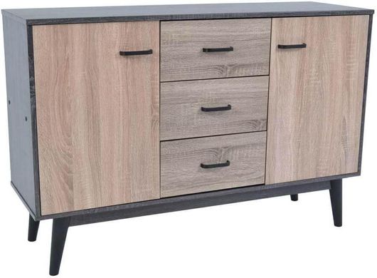 Μπουφές Inart 120x38x80cm Μαύρο