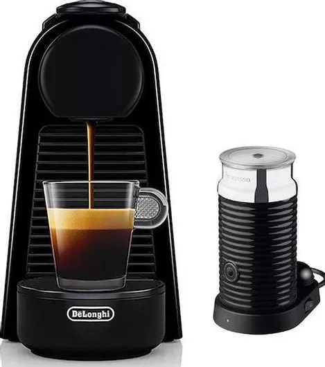 Καφετιέρα για Κάψουλες De'Longhi Essenza Mini EN85.BAE για Nespresso Πίεσης 19bar με Αφρογαλιέρα Μαύρο