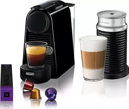 Καφετιέρα για Κάψουλες De'Longhi Essenza Mini EN85.BAE για Nespresso Πίεσης 19bar με Αφρογαλιέρα Μαύρο
