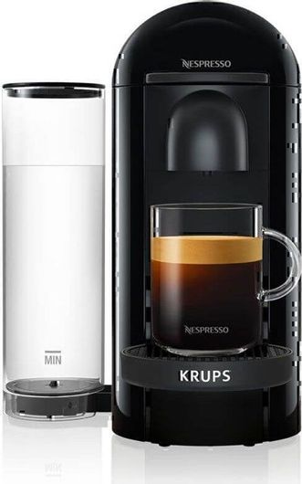 Krups Vertuo Plus Καφετιέρα για Κάψουλες Vertuo Black