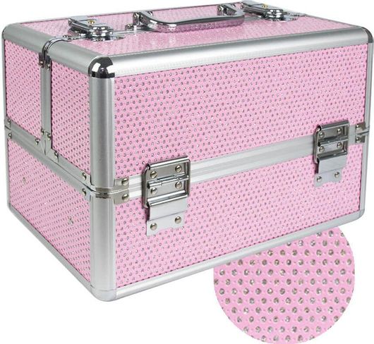 Βαλιτσάκι Μανικιουρ & Αισθητικής με Ζιργκόν 10702 Ροζ