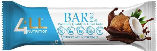 Μπάρα Πρωτεϊνης 4ALL Nutrition Barpro Σοκολάτα & Καρύδα 45gr