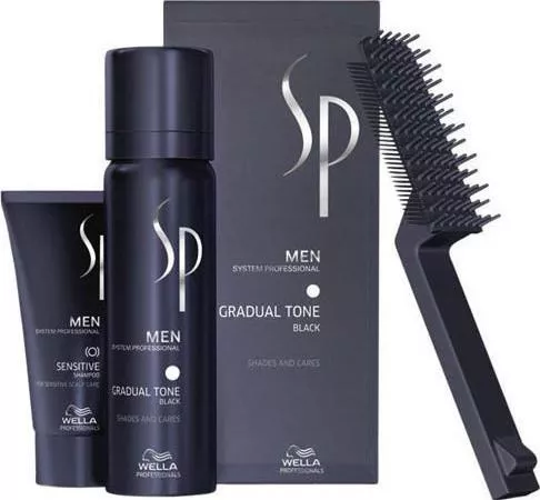 Wella SP Men Gradual Tone Βαφή Μαλλιών Μαυρο 60ml